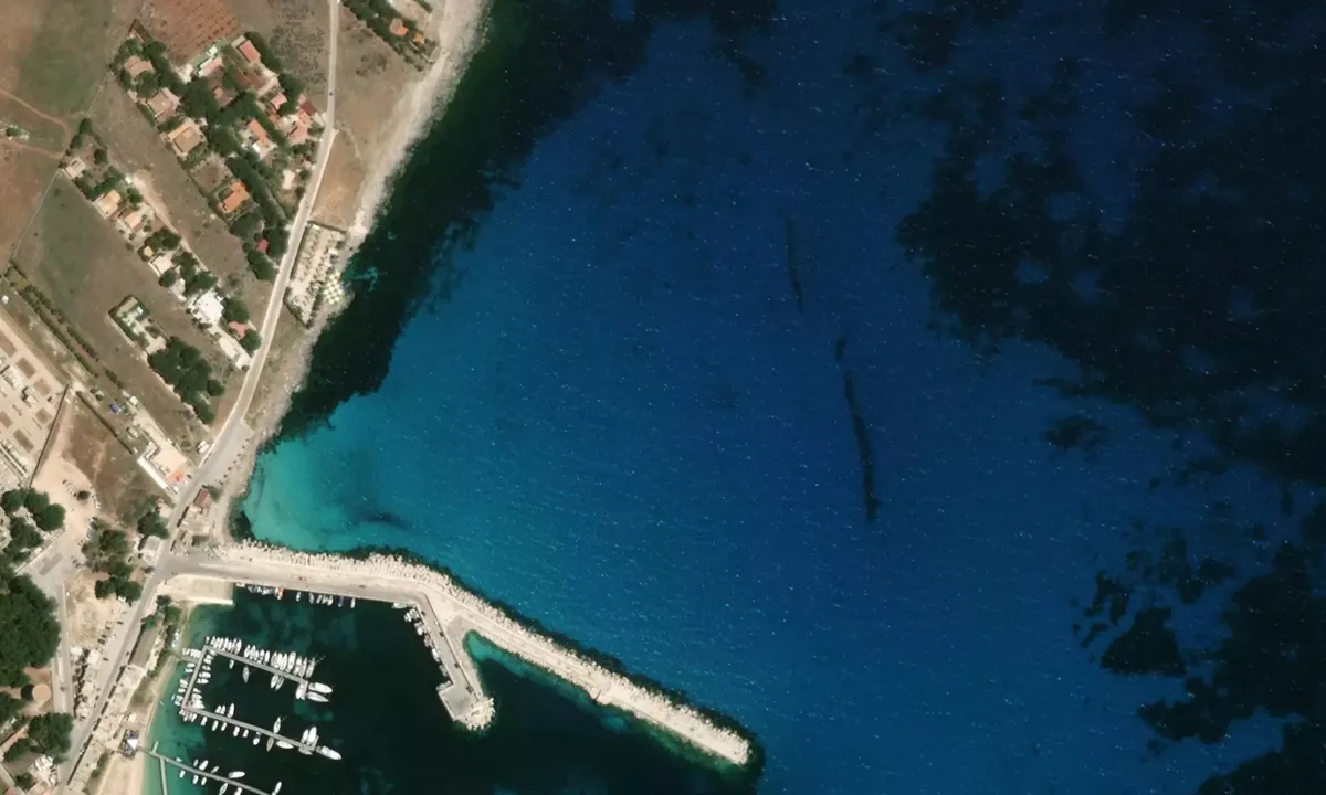 Flyfoto av Capo San Vito Nord