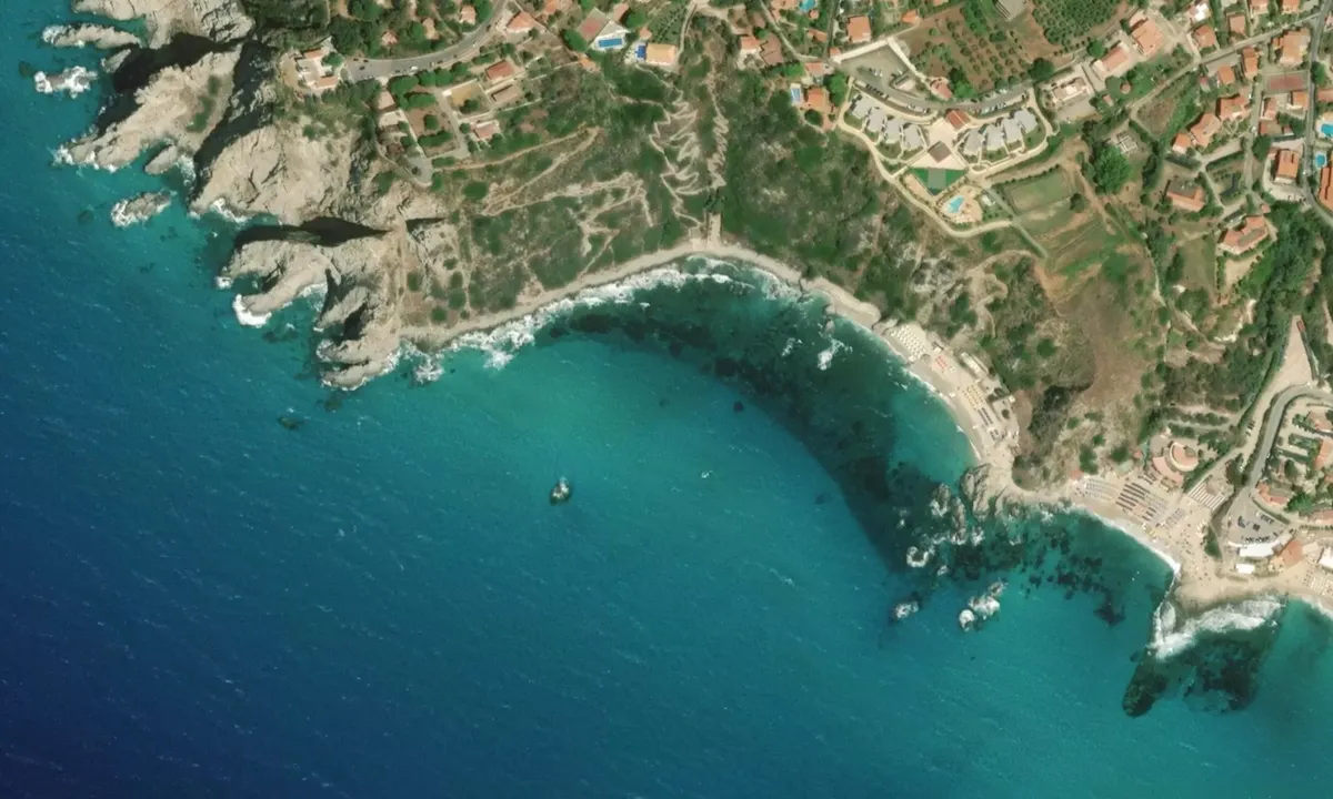 Flyfoto av Capo Vaticano