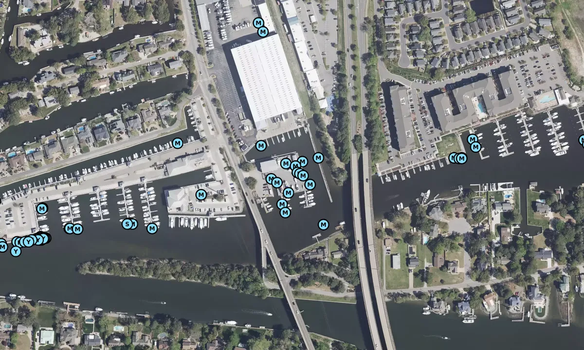 Satelite image of Capps Boatworks