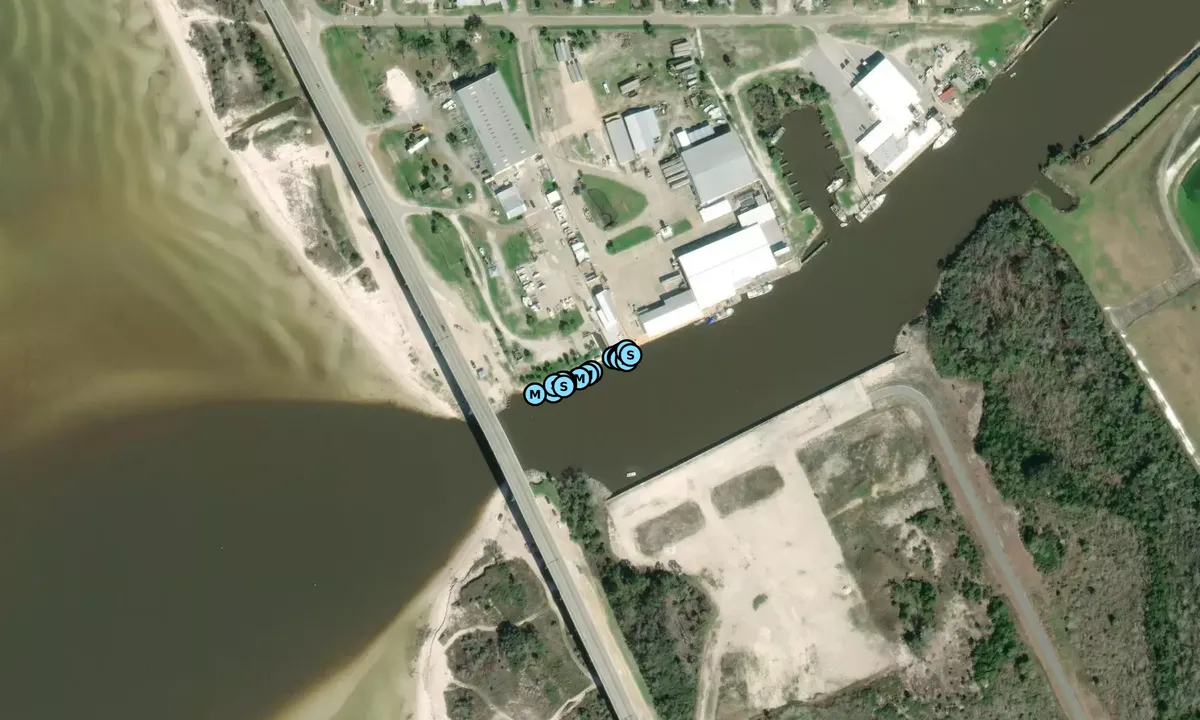 Satelite image of Captain's Cove Marina 1