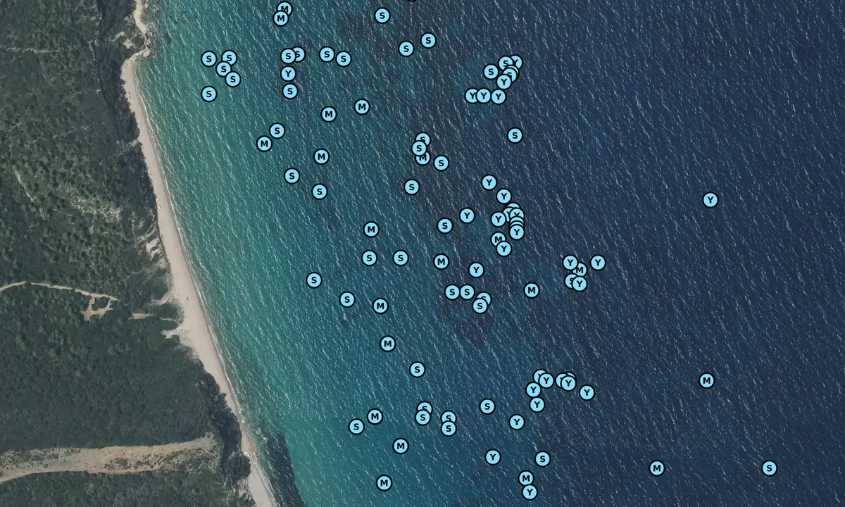 Satelite image of Capu Biancu