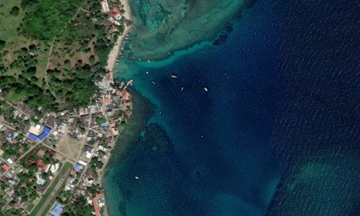 Satelite image of Capurgana Anchorage