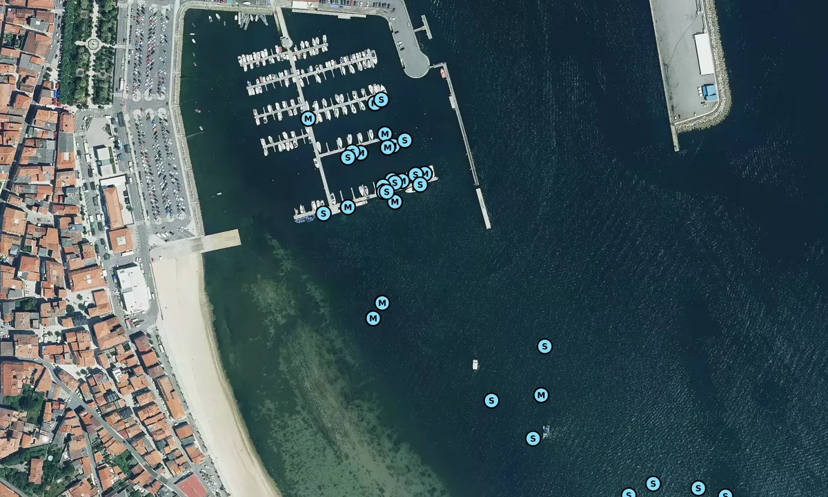 Satelite image of Caraminal Beach