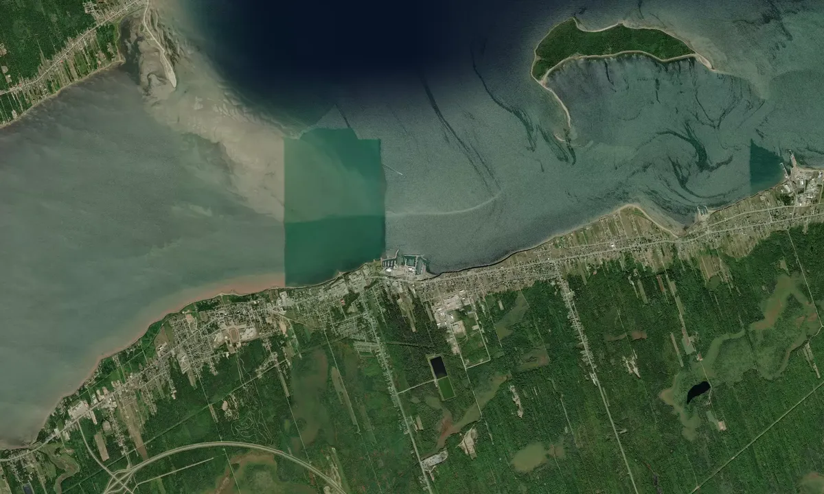 Flyfoto av Caraquet Fishing and Commercial Port