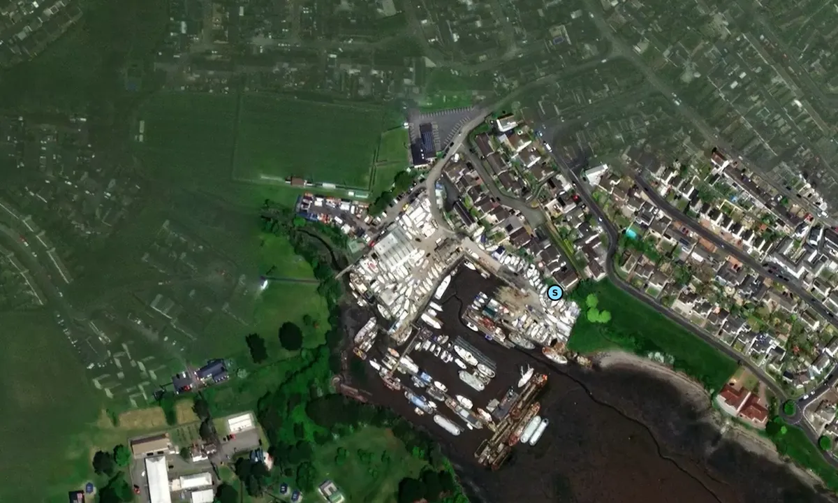 Satelite image of Carbeile Wharf