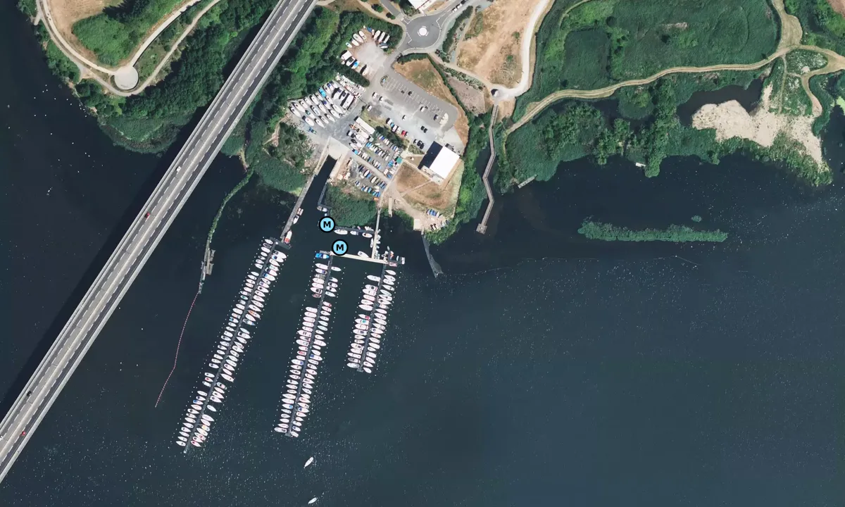 Satelite image of Cardiff Yacht Club - Wales