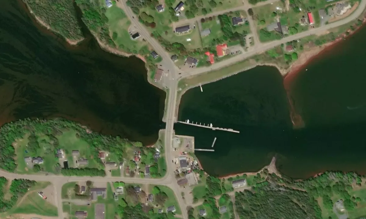 Satelite image of Cardigan Marina - Prince Edward Island