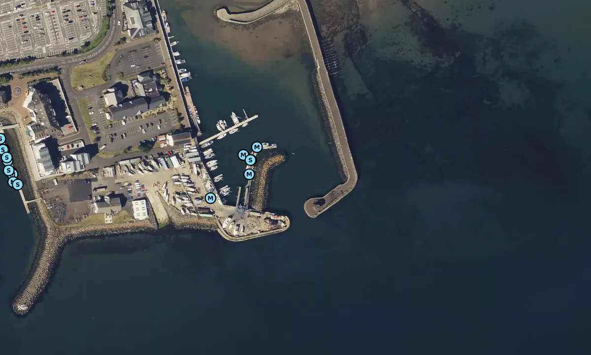 Satelite image of Carrickfergus Harbour