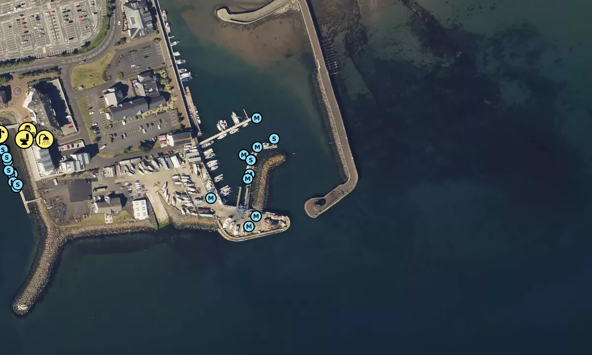 Satelite image of Carrickfergus Harbour