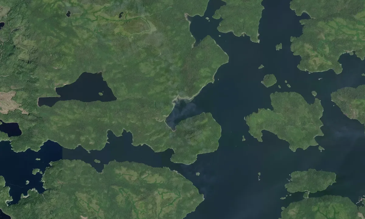 Flyfoto av Carriden Bay