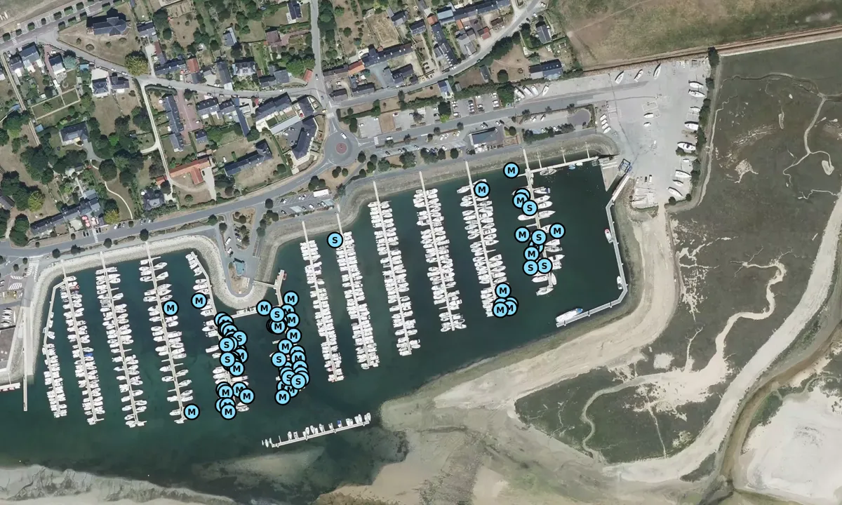 Satelite image of Carteret Marina