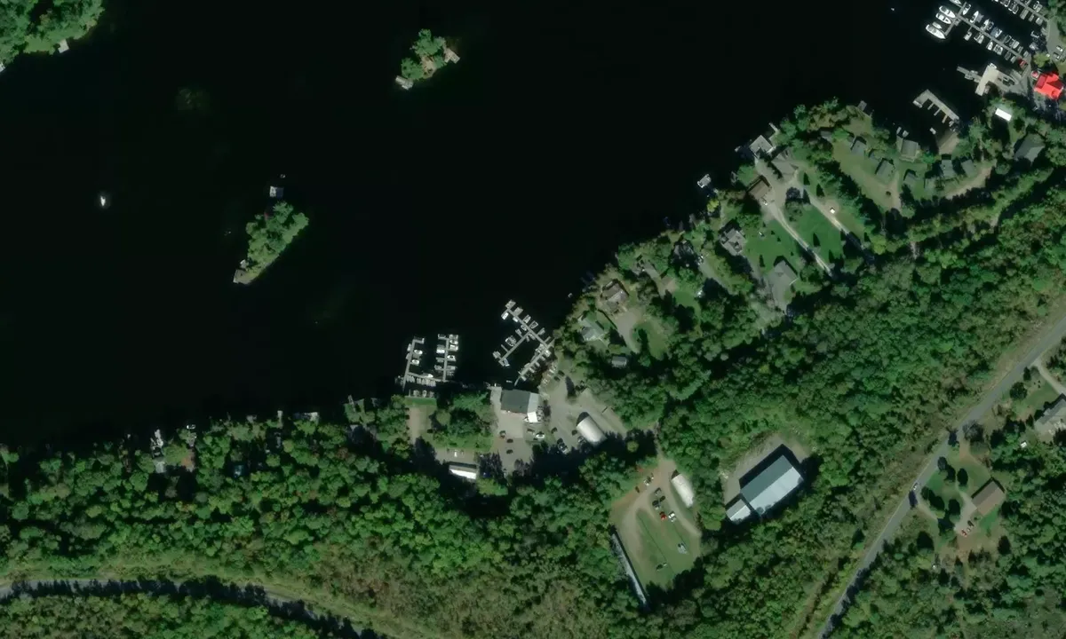Satelite image of Carveths Marina