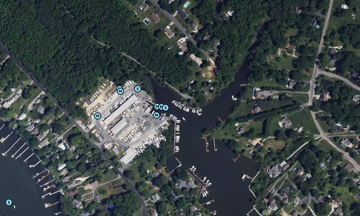 Satelite image of Casa Rio Marina