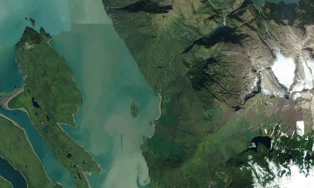 Flyfoto av Cascade Creek Bight
