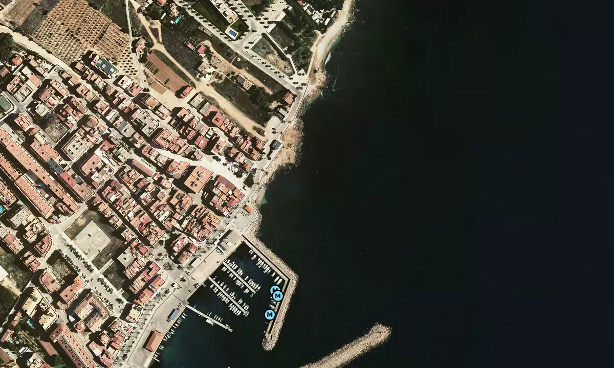 Satelite image of Cases de Alcanar