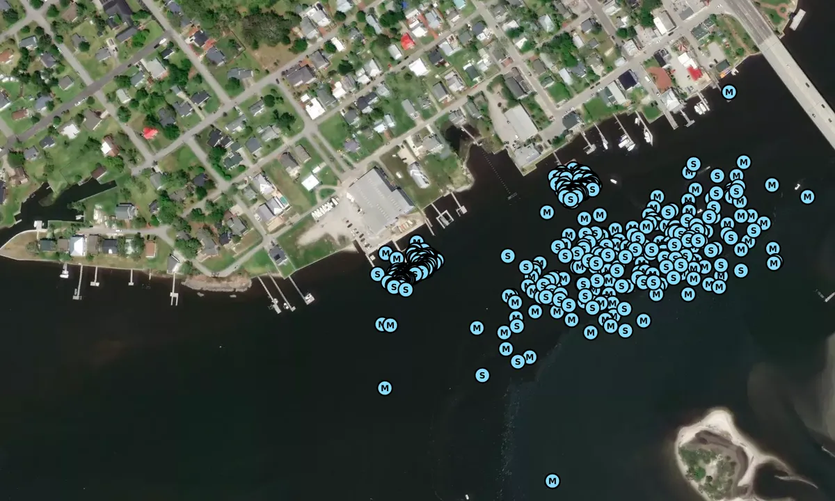 Satelite image of Casper's Marina