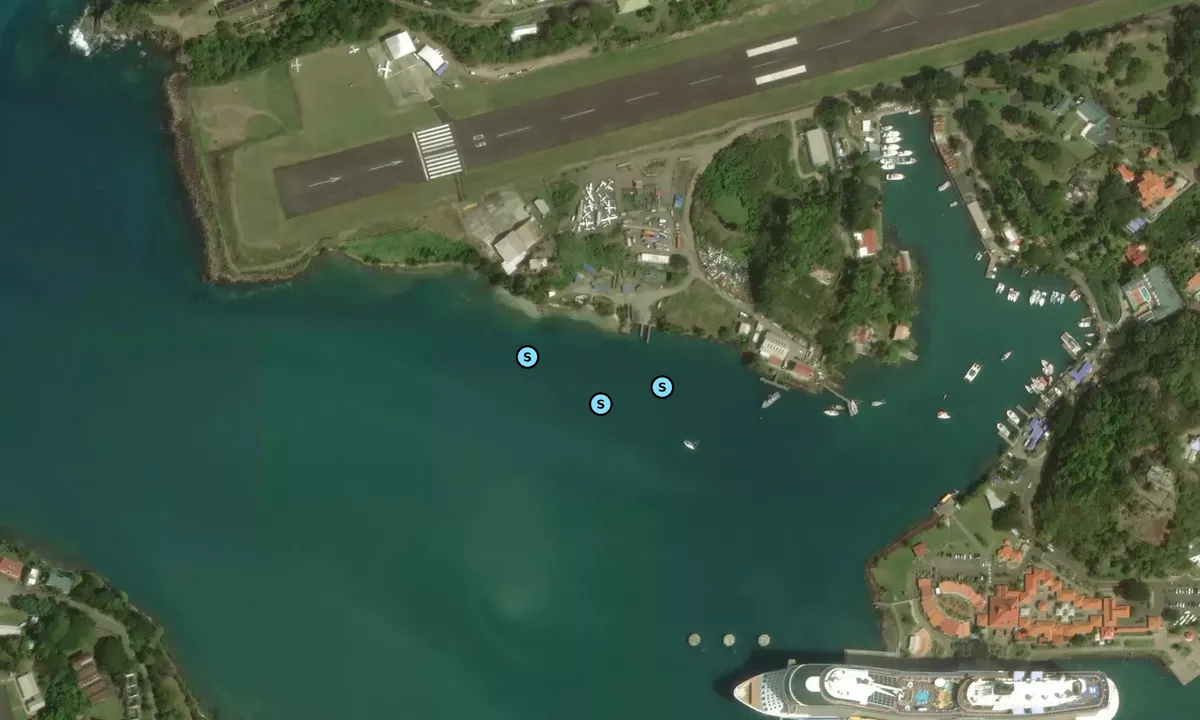 Satelite image of Castries