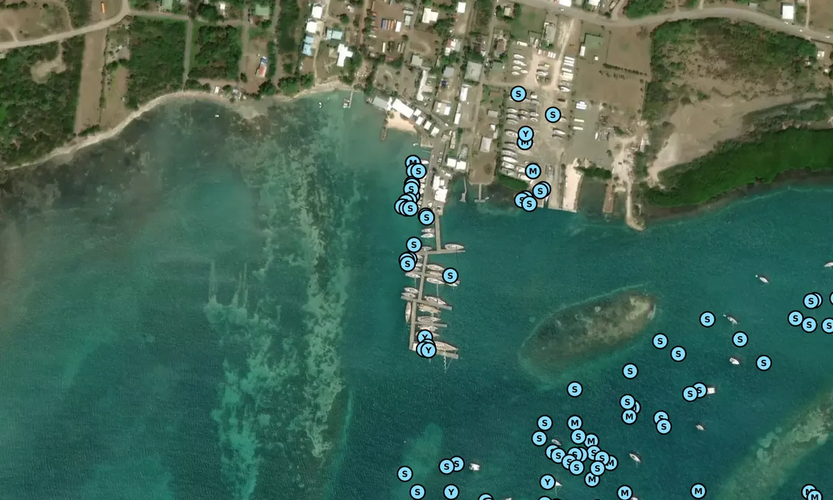Satelite image of Catamaran Marina - and Barbuda