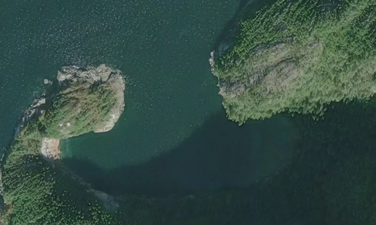Satelite image of Cathedral Point