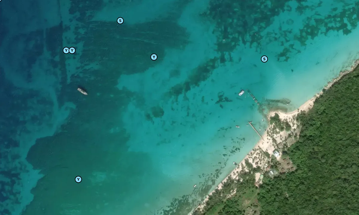 Satelite image of Catuana jetty