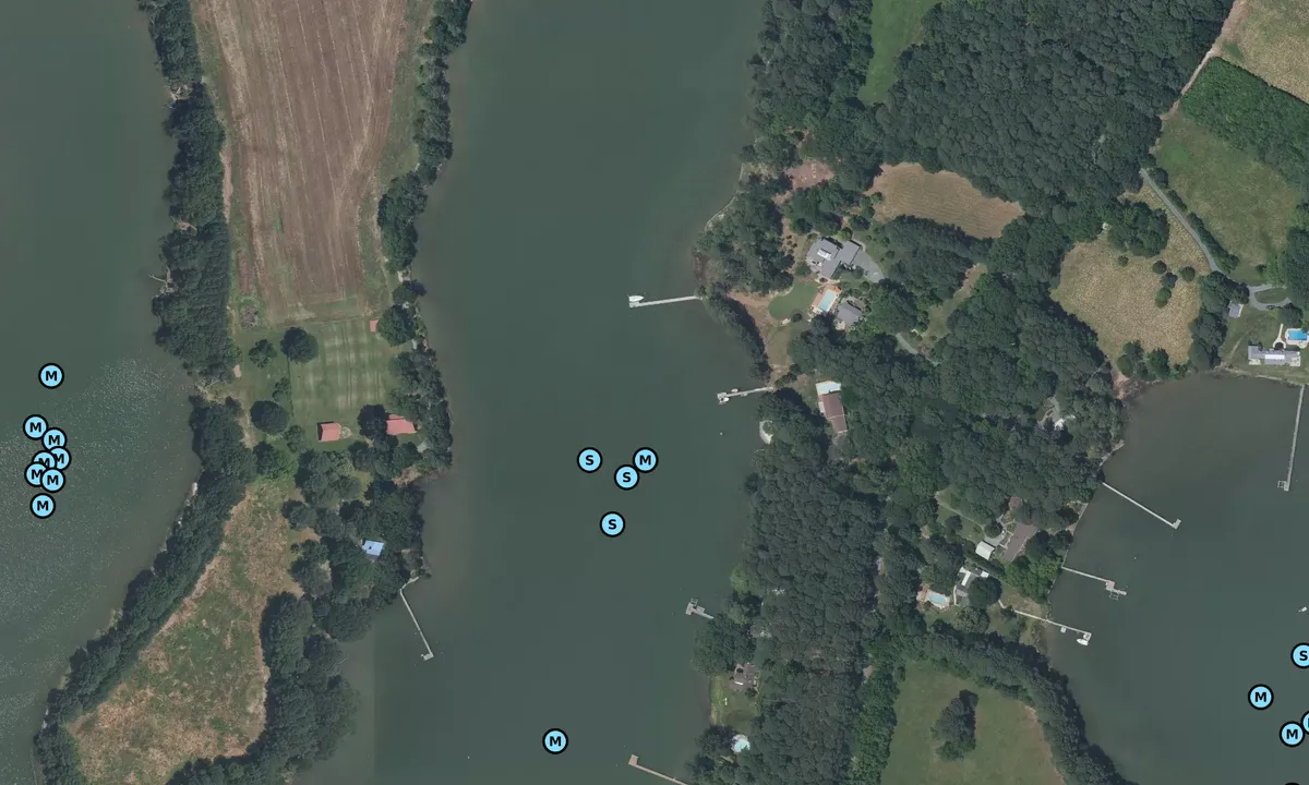 Satelite image of Caulk Cove