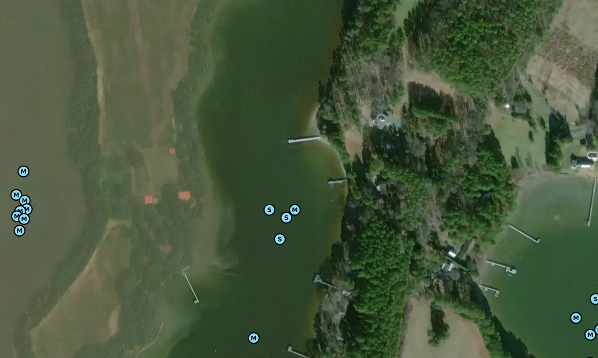 Satelite image of Caulk Cove
