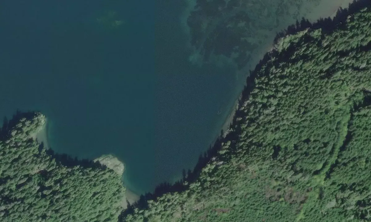 Satelite image of Caution Cove