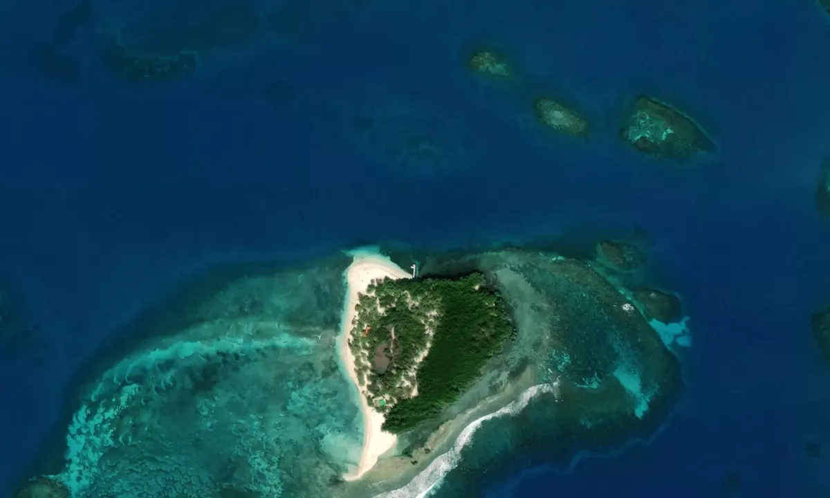 Flyfoto av Cayo Blanco