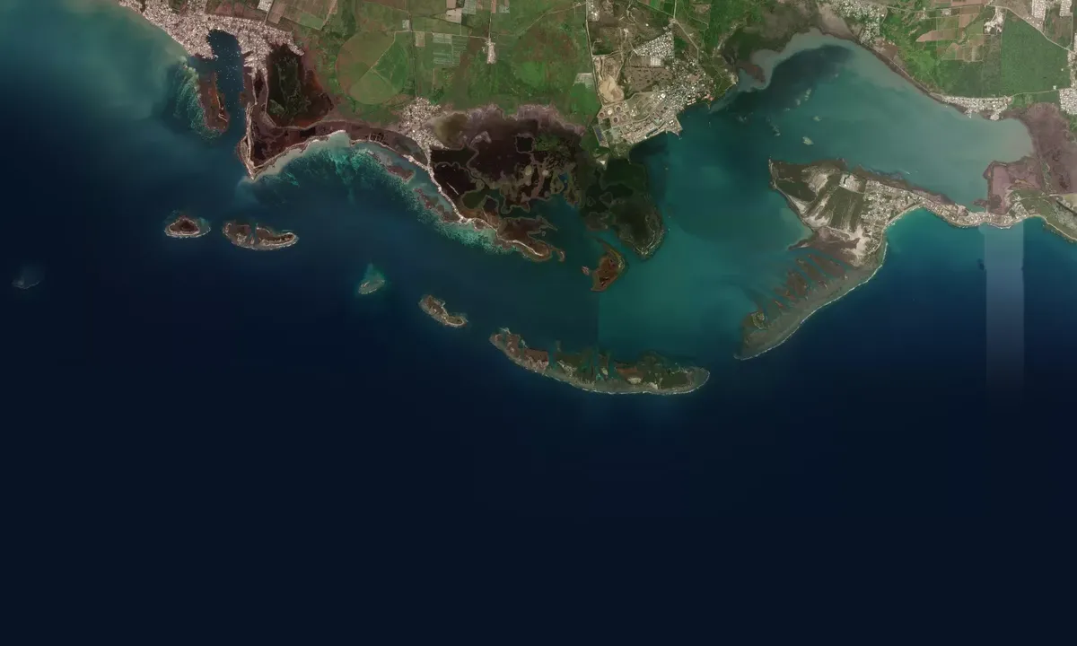 Flyfoto av Cayo de Barca