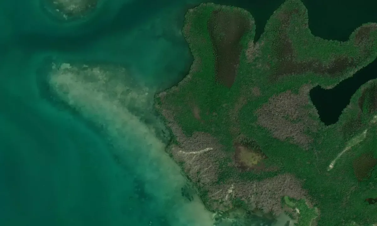 Satelite image of Cayo Frances