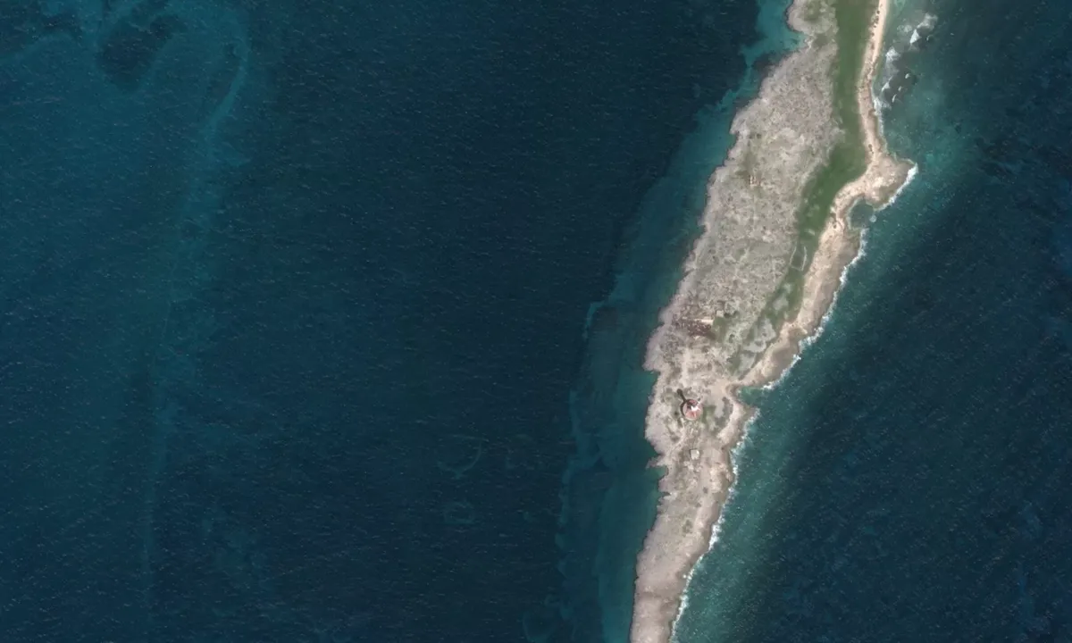 Flyfoto av Cayo Guano