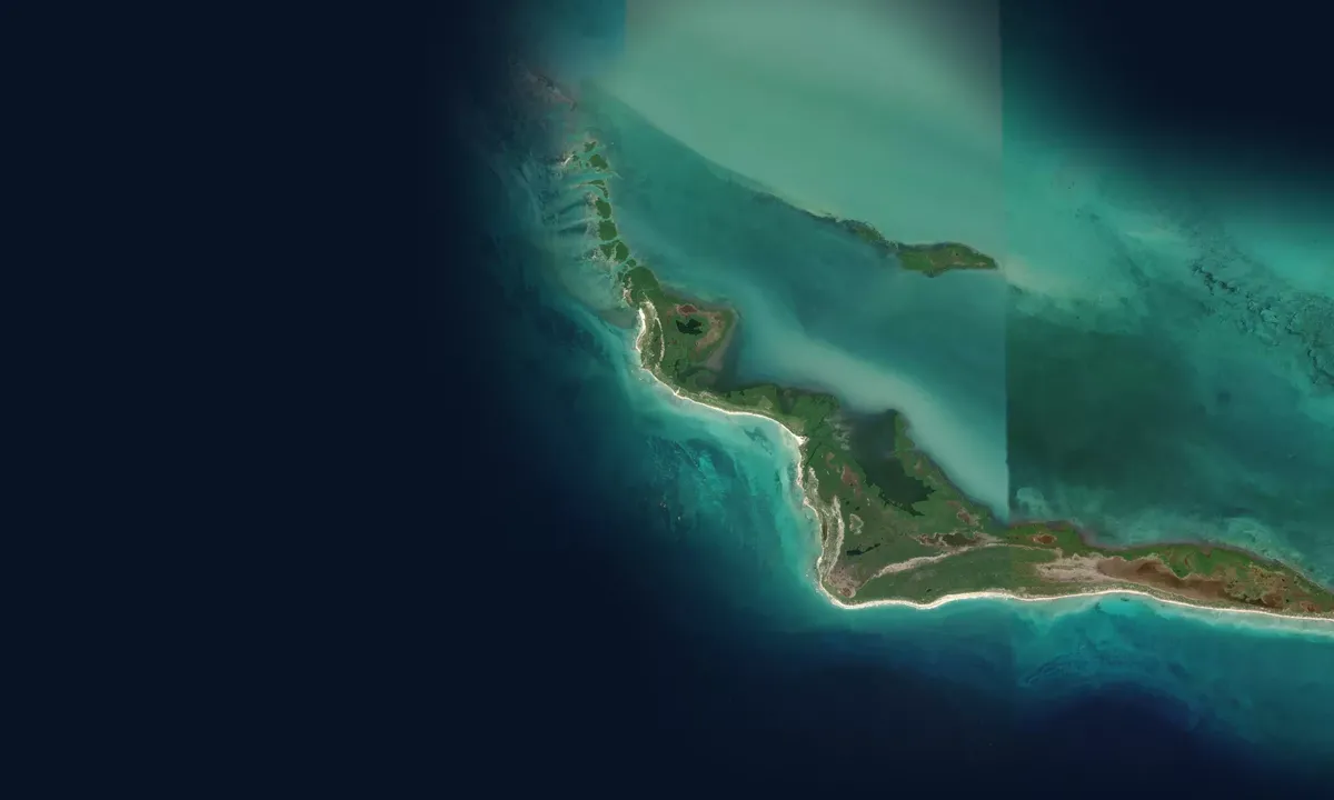Flyfoto av Cayo Juan Garcia