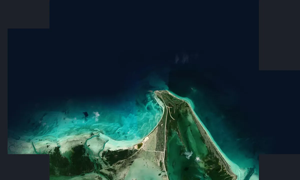 Flyfoto av Cayo Paredon