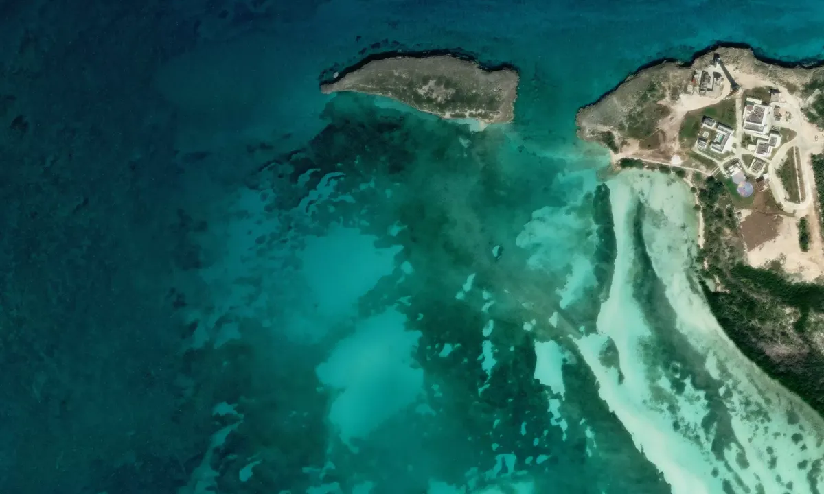 Satelite image of Cayo Paredon