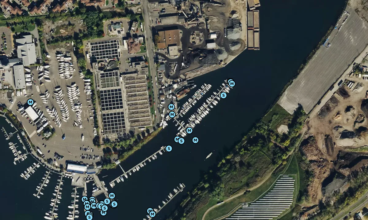 Satelite image of Cedar Marina - Bridgeport
