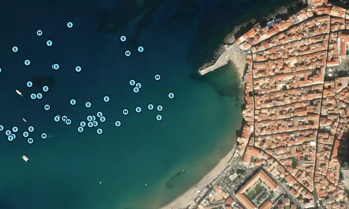 Satelite image of Cefalu - Old Harbour