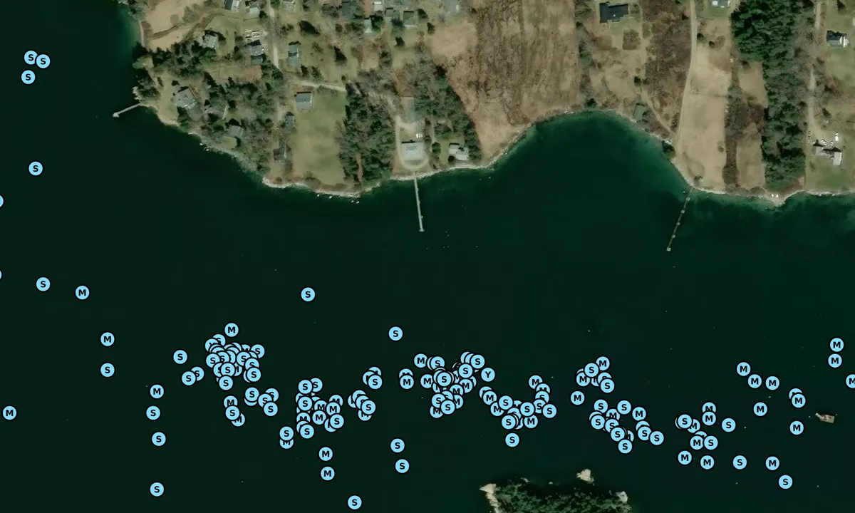 Satelite image of Center Harbor Yacht Club