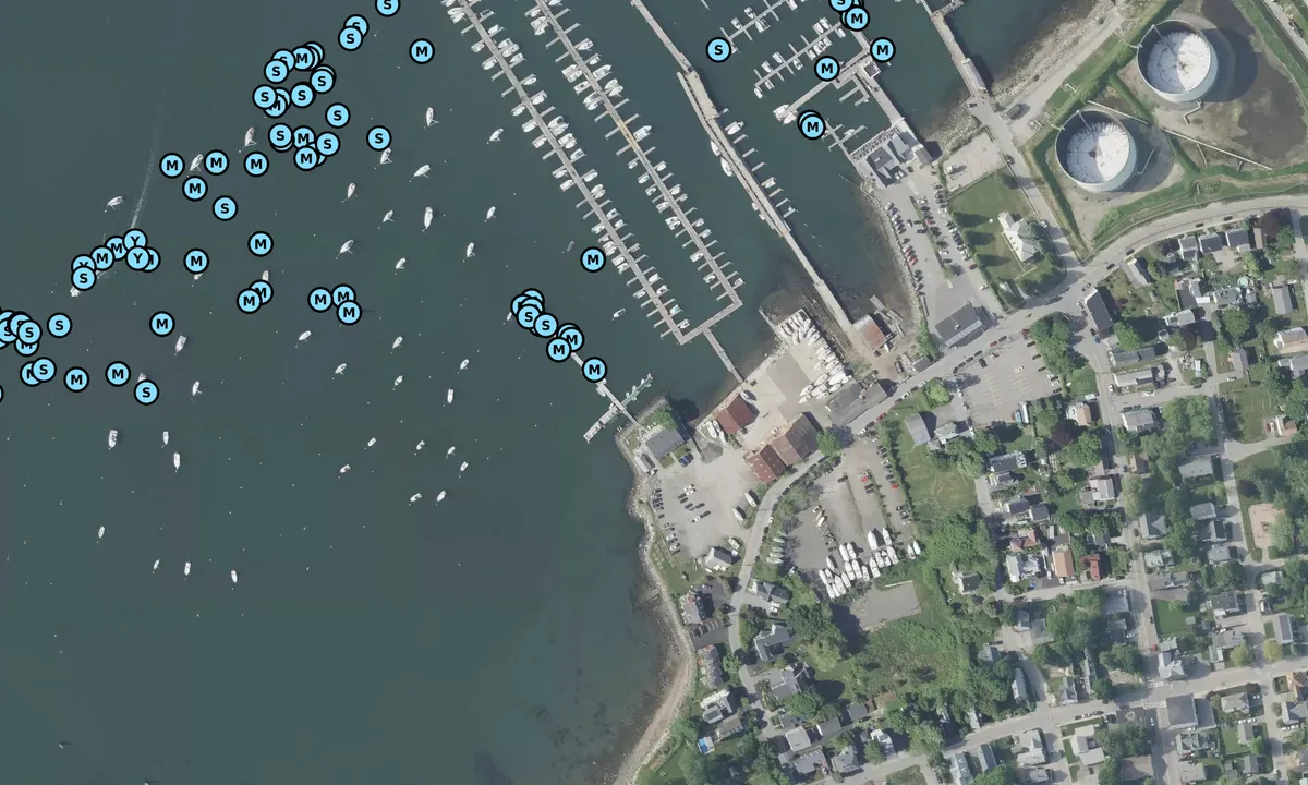 Satelite image of Centerboard Yacht Club - Portland