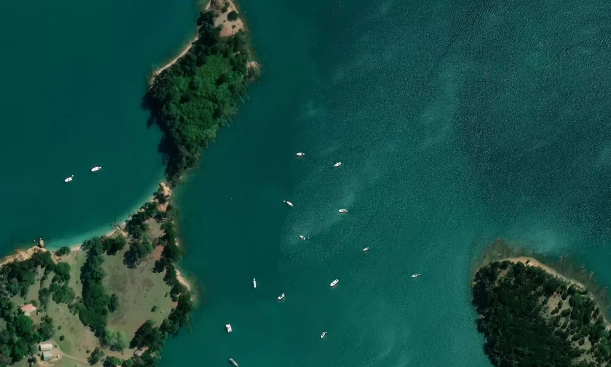 Flyfoto av Chamberlains Bay