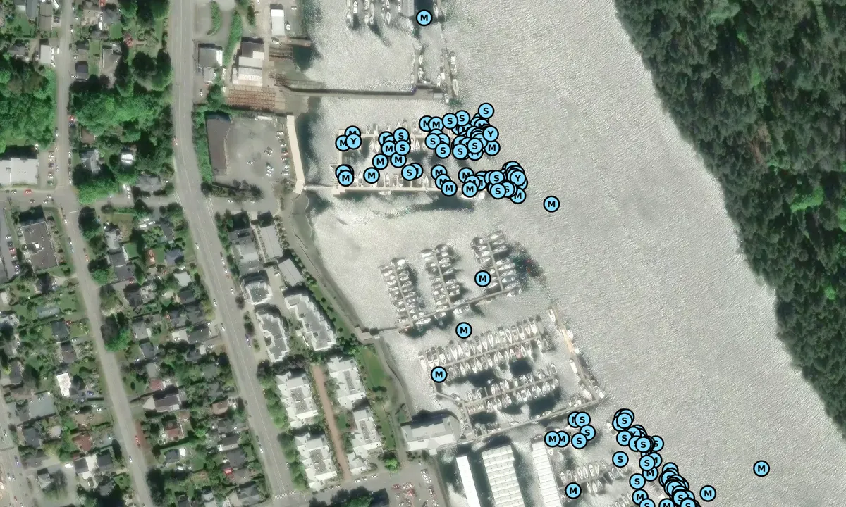 Satelite image of Channel View Marina