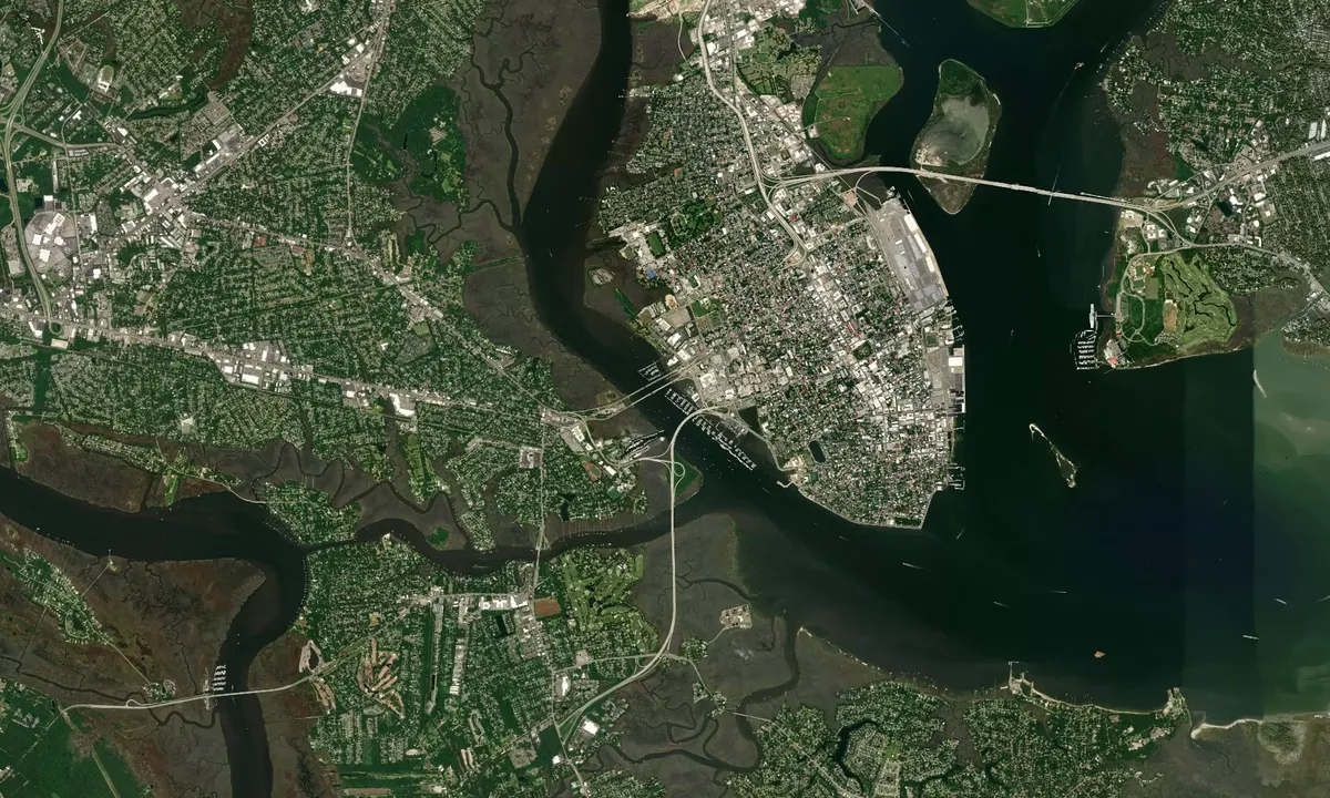 Flyfoto av Charleston - 2