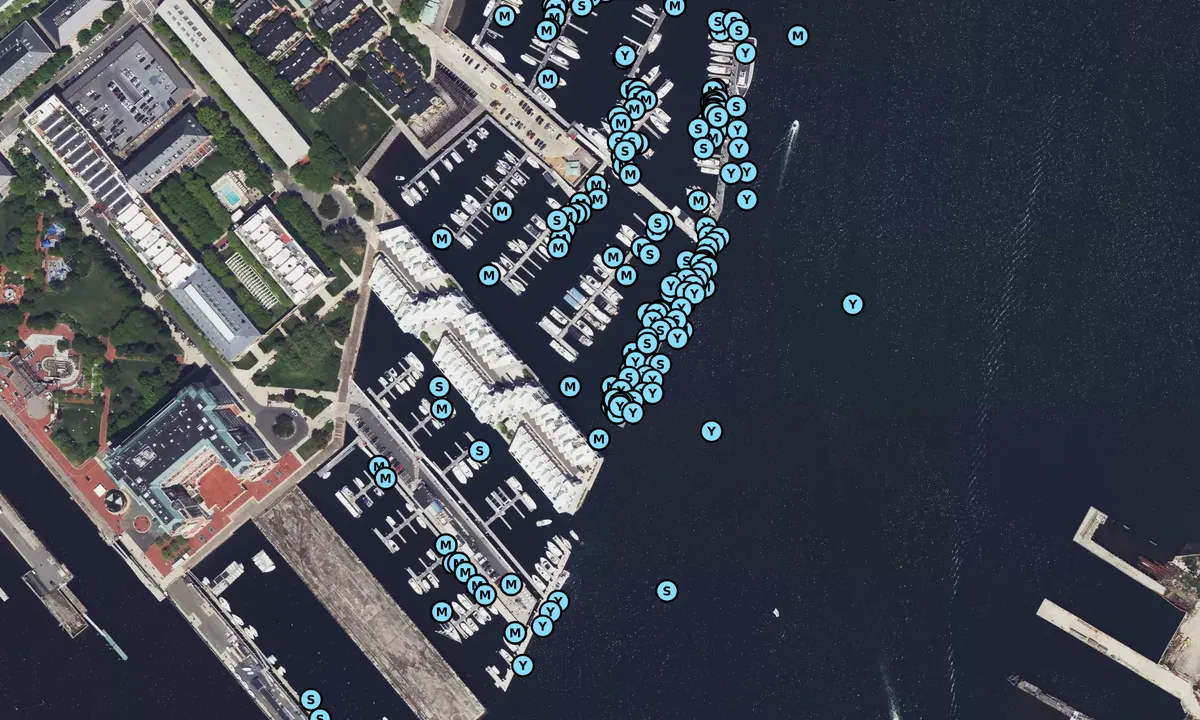 Satelite image of Charlestown Marina 1