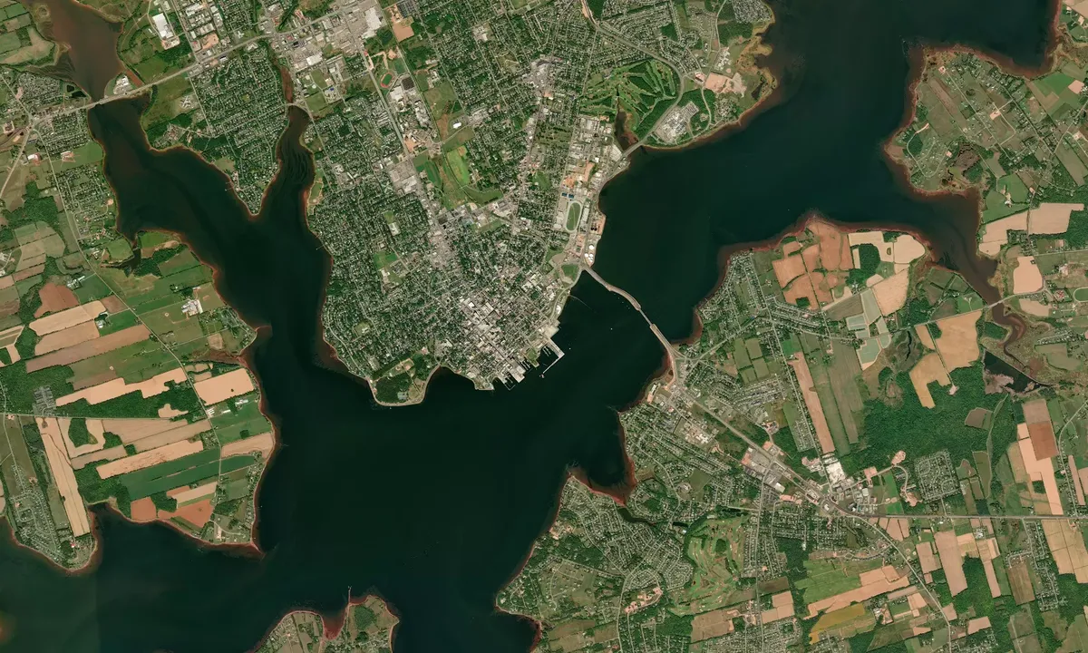Flyfoto av Charlottetown Marina