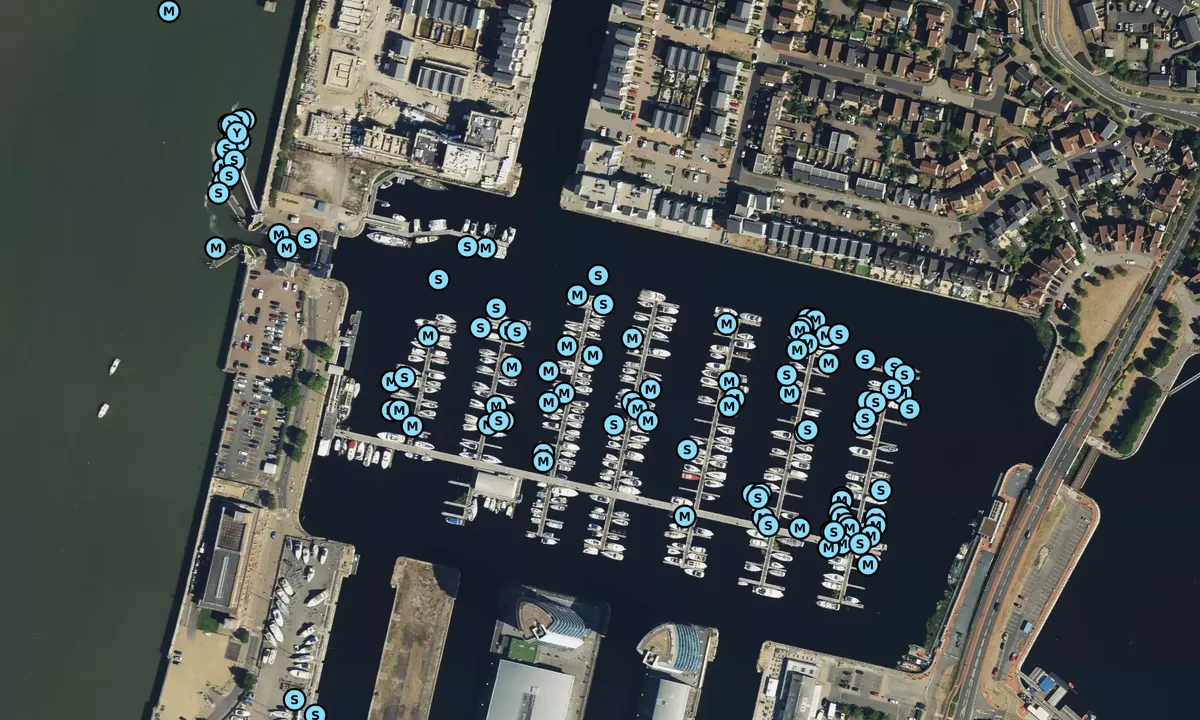 Satelite image of Chatham Maritime Marina - Saint Mary's Island