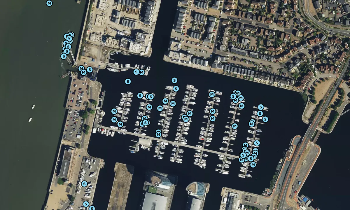 Satelite image of Chatham Maritime Marina - Saint Mary's Island