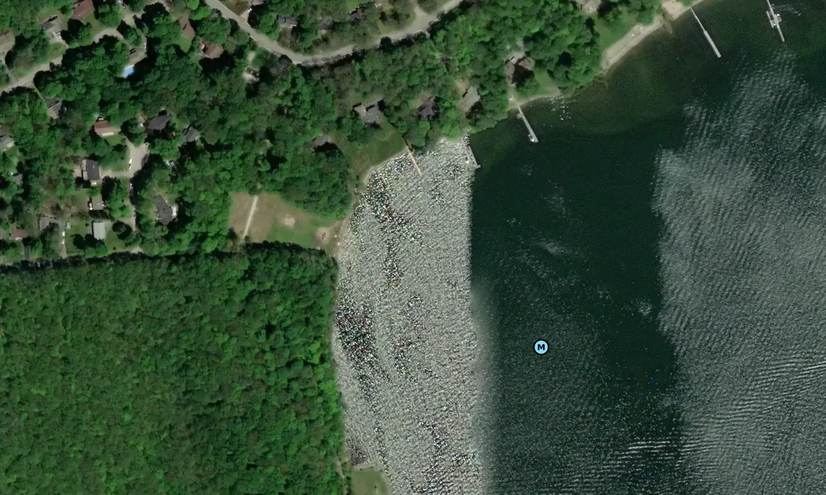 Satelite image of Cheapskate Bay