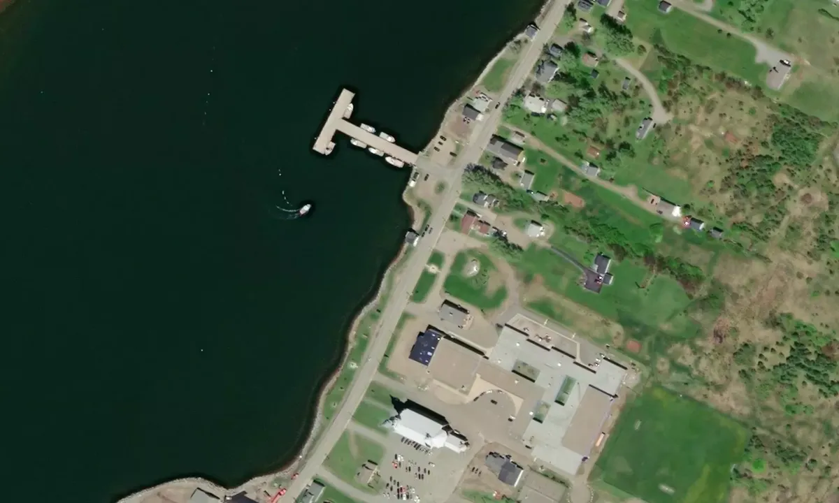 Satelite image of Cheticamp Town Wharf