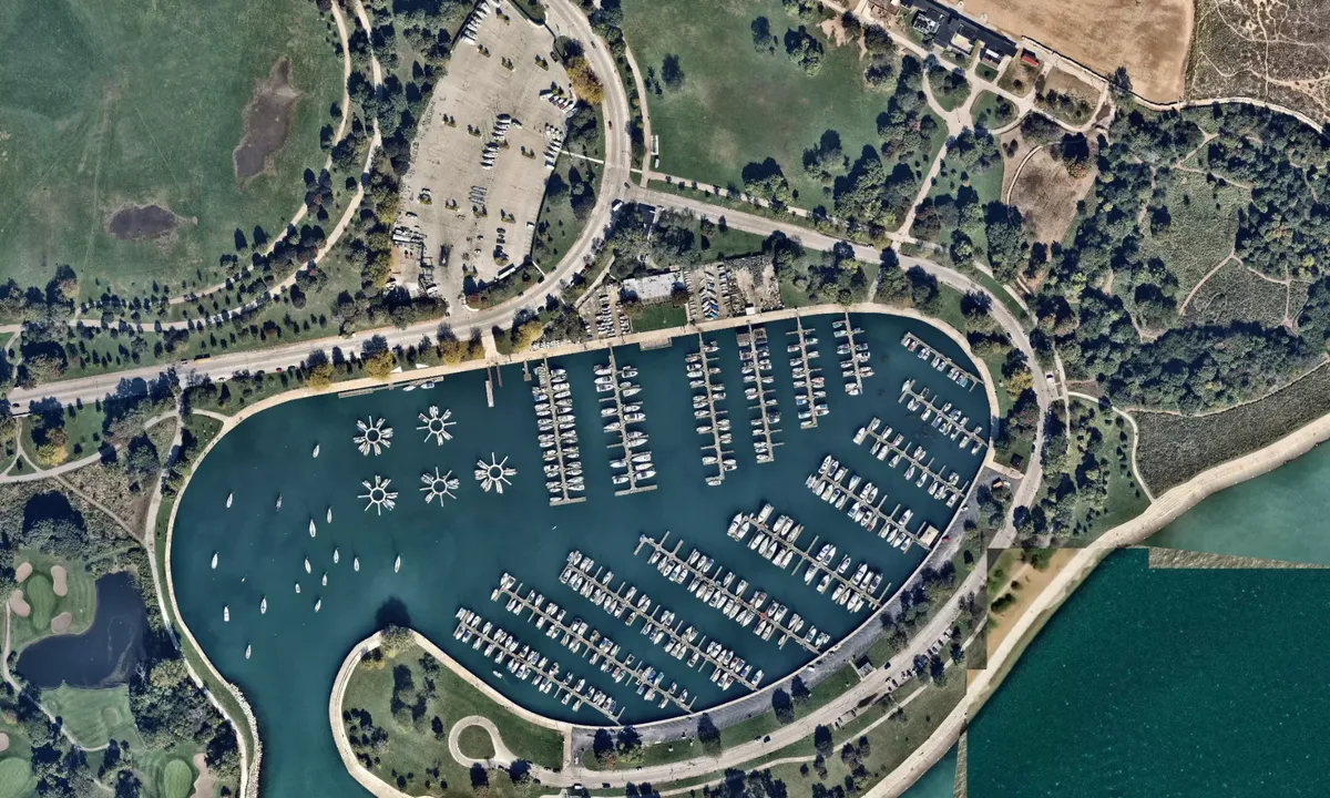 Flyfoto av Chicago Corinthian Yacht Club