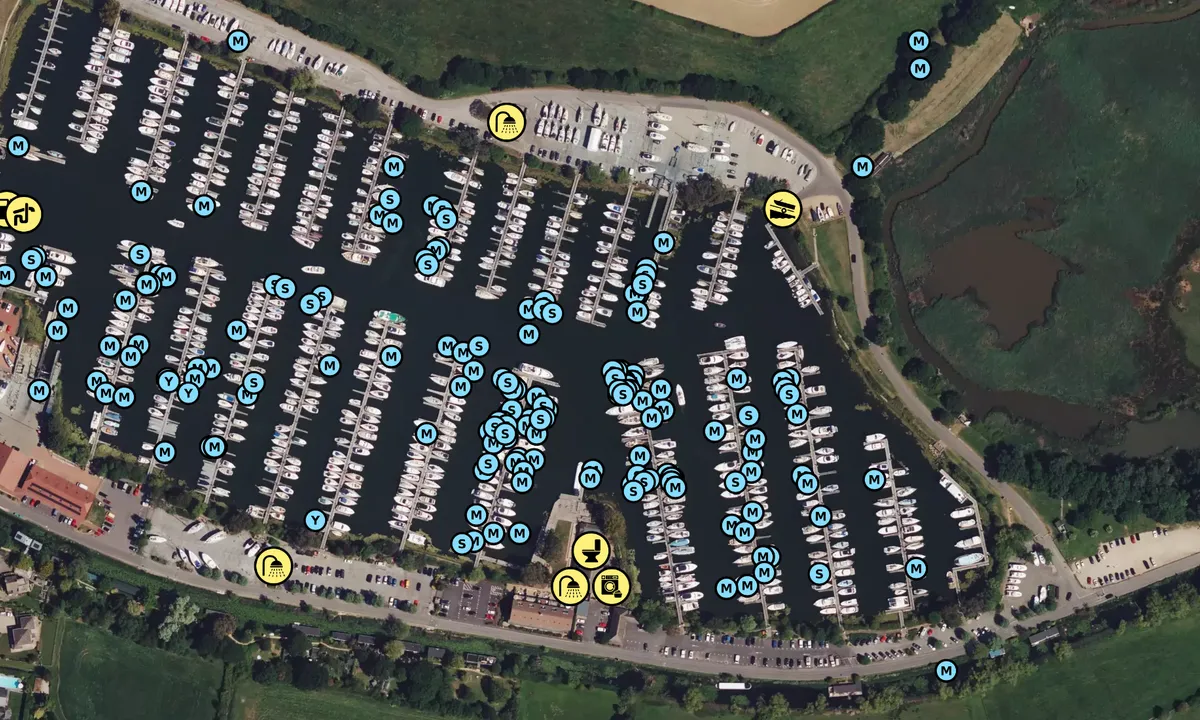 Satelite image of Chichester Marina - Birdham