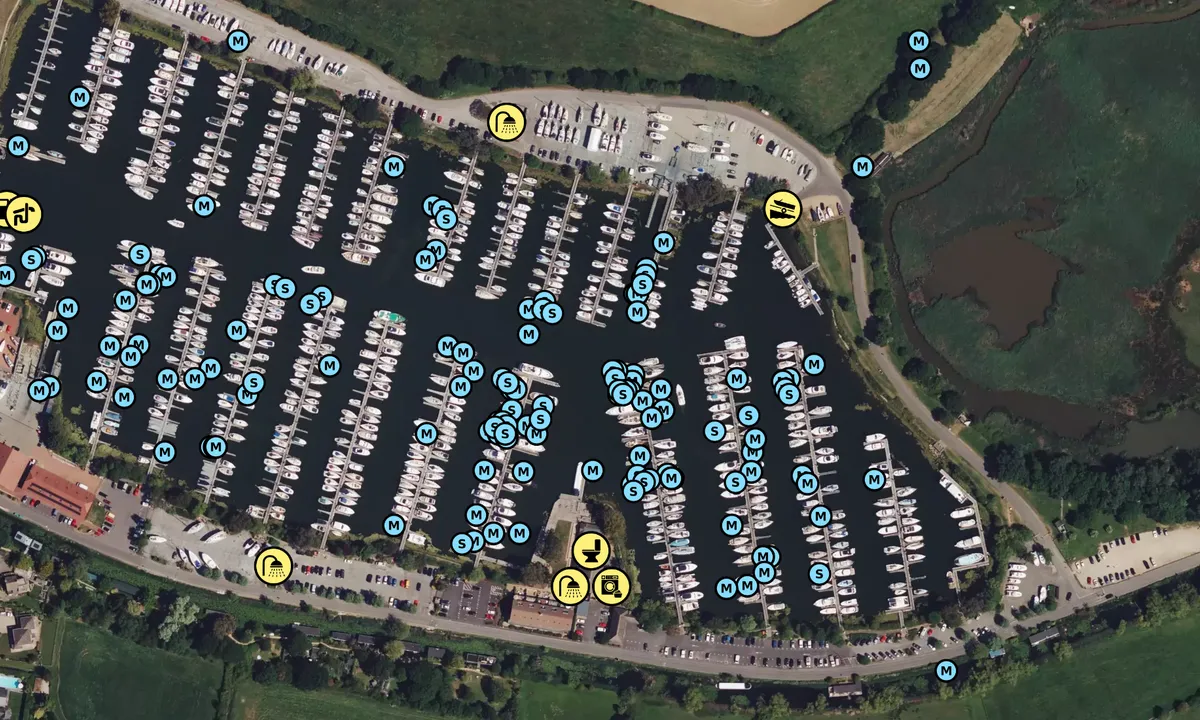 Satelite image of Chichester Marina - Birdham